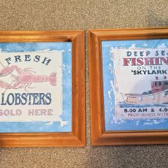 Pair of framed prints