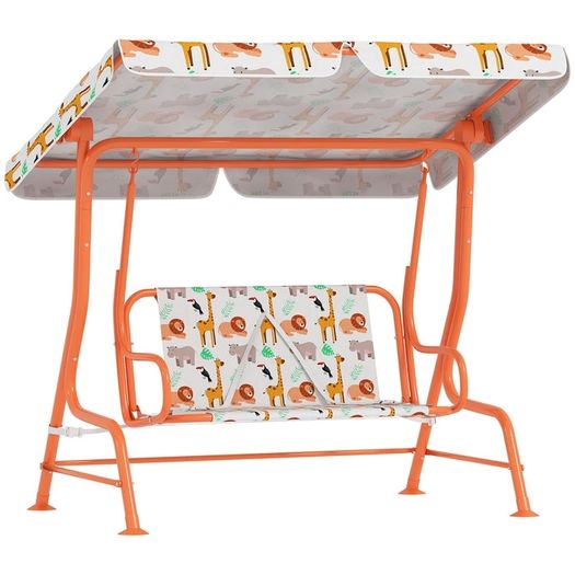 Kids Swing Chair, 2-Seater Patio Swing Bench