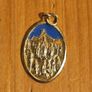 Vintage Lot Of 2 Enamel Catholic Religious Medal/ Pendant Of The Holy Mary. Image 6