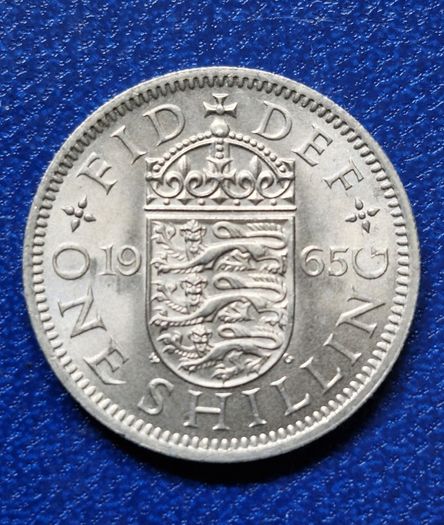 Great Britain 1965 Shilling Eng Rev BU coin
