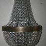 Vintage Large chandelier cut glass Chrome Wall Lights Image 4