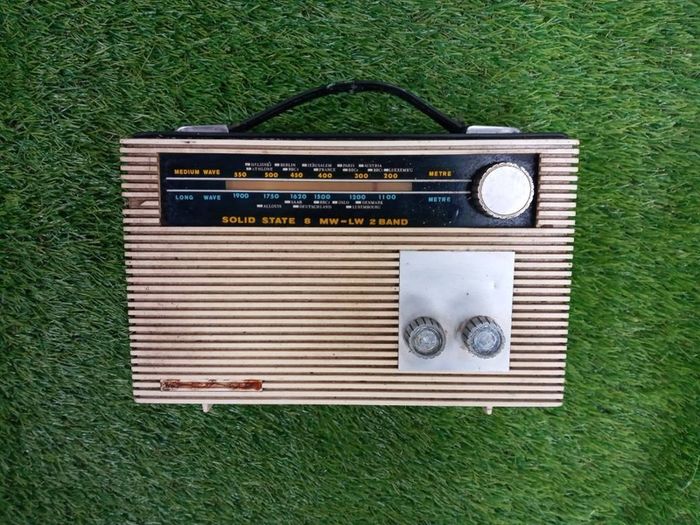 Art deco vintage radio