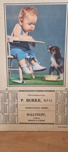 antique showcard, Co.Kerry