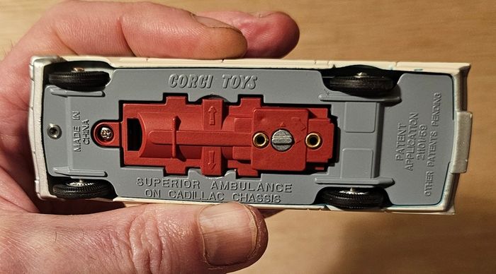 Corgi Superior Ambulance Re Issue Brand New With Battery Compartment Underneath
