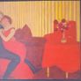 "Lovers on Sofa" Oil Painting by Leon De Sachy NCAD Image 5