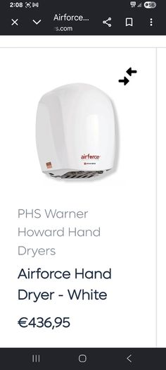 Brand new Airforce Hand dryer industrial