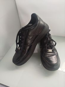 Nike air force real leather black size 5.5  school shoes