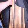 One piece of solid European Walnut, no glue, no joints. Hand-sanded and oiled with food-safe oil. Image 2