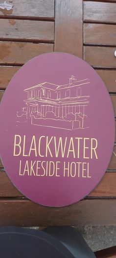 2 x blackwater lakeside hotel advertising signs ,not metal,lovely advertising display items,,buyer collects or pays postage thank you,,price for both ,or sell separate,sold as seen .