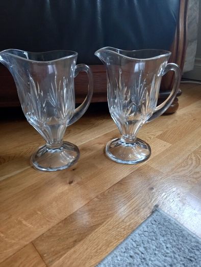 crystal vase x2