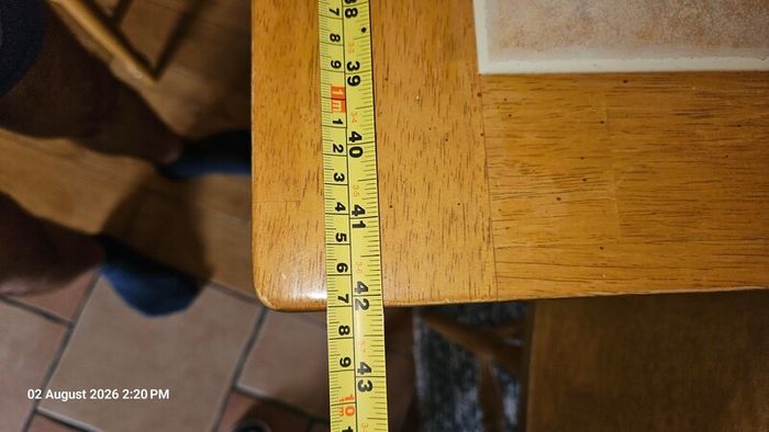 Solid oak extendable table