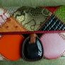 Vintage TEMANLI PATCHWORK WALLET - Ladies Genuine Leather Tri-Fold Wallet - Multi-Color Patchwork - By Temanli Image 7