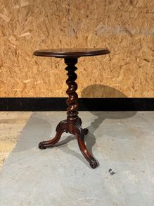 antique Victorian mahogany barley twist occasional table
