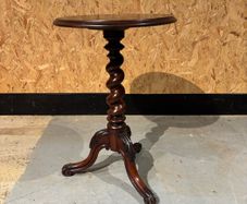 antique Victorian mahogany barley twist occasional table