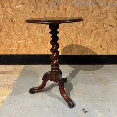 antique Victorian mahogany barley twist occasional table