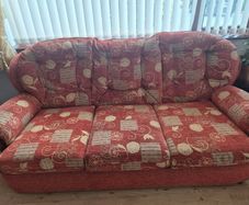 sofa with matching armchair