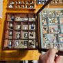 Collection Of Over 120 Ceramic And Metal Timbles In 5 Wall Hanging Cabinets. All In Good Condition.  See Photos For Same. Image 5