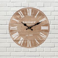 Classic Vintage-inspired Roman Numerals Round Wall Clock