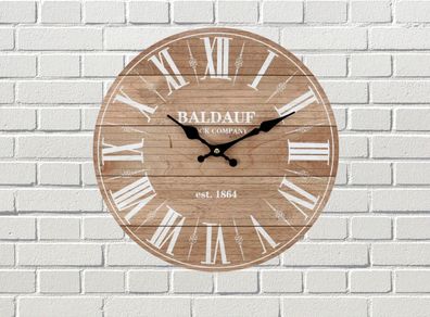 Classic Vintage-inspired Roman Numerals Round Wall Clock
