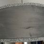 grey velvet lampshade Image 2