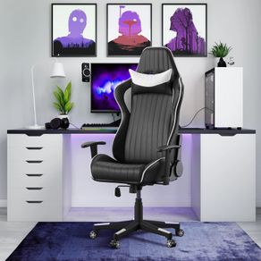 Alphason Senna Chair - Black And White