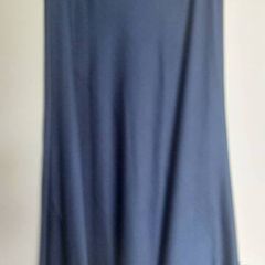 navy satin maxi skirt size 14