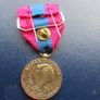 France National Defence Medal.Bar "Army Air".Jet on ribbon. Image 2