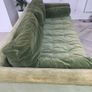 sofa 2 seater green velvet. Image 2