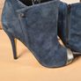 Amy Huberman Bourbon leather suede ankle boots bundle Size UK 4 EU 37 Forever young navy blue suede Private number brown leather Image 3