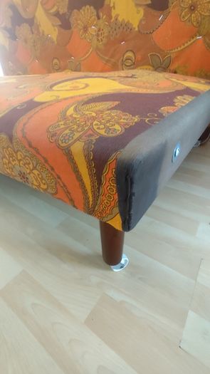 Vintage Psychedelic Groovy 1970s Sofa Bed
