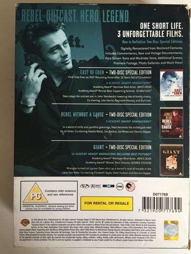 James Dean: The Complete James Dean Collection [3xMovie 6xDVD] Academy Award Winner