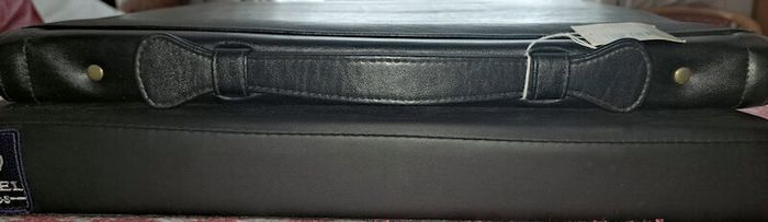 Expanding Leather Briefcase by TopTrend - New Old Stock