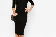 River Island bardot black dress