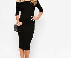 River Island bardot black dress