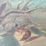 Vintage oil painting of ducks Image 5