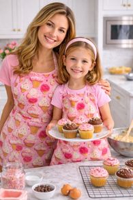Children and Mother Aprons. Perfect for a gift.