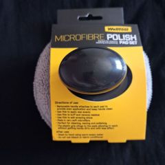 x2 Bundle - Brand New Welltool Microfiber Polish Pad Set x3 Pads - RRP - 6.99 & Brand New Little Trees Car Freshener - Scent - Black Ice - RRP - 2.99