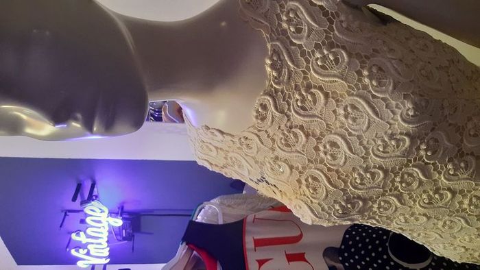 1960s Mandell Couture White Lace Vintage Mini Dress