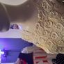 1960s Mandell Couture White Lace Vintage Mini Dress Image 5