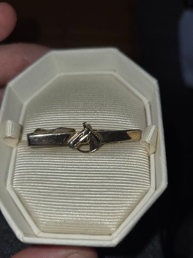 Vintage Gold Horse Tie Clip