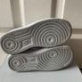 Nike Air Force 1 Kids UK 2 White Grey Black Brand New and Unworn Image 2