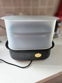 Tommee Tippee Black Supersteam Electric Steam Steriliser for Bottles 5-Min