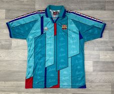 Genuine Vintage 1995 Kappa Barcelona Away Jersey Shirt Mens XL