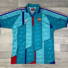 Genuine Vintage 1995 Kappa Barcelona Away Jersey Shirt Mens XL
