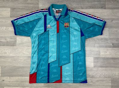 Genuine Vintage 1995 Kappa Barcelona Away Jersey Shirt Mens XL