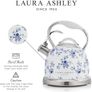 Ashley Elveden Navy Stainless Steel 2.5L Stove Top Kettle. Fast Boil Whistling Kettle for Gas Hob, Induction Hob. Silicon Coated Cool Handle Gas Stove Camping Kettle. Compatible with Aga Stove Image 4