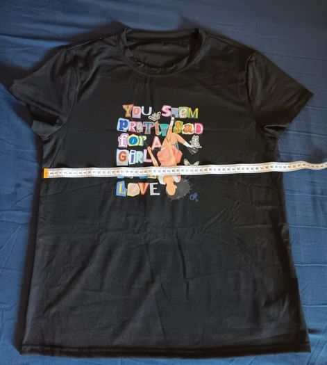 Olivia Rodrigo You Seem Pretty Sad For A Girl So In Love Design T Shirt. Asian Size Medium - W:51cm, L:67cm.