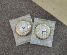 DIY Quartz clock face insert pair of 2 55mm insert