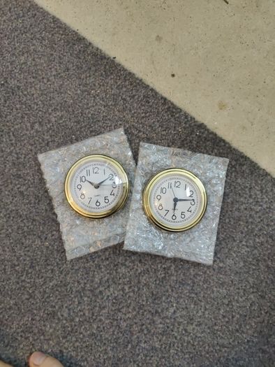 DIY Quartz clock face insert pair of 2 55mm insert