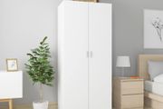 Wardrobe White 80x52x180 cm Chipboard